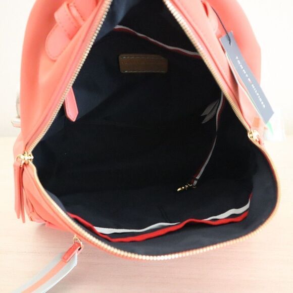 Tommy Hilfiger 69J51581 660 Women's Medium Phonix Pink Emily Nylon Backpack - Picture 9 of 11
